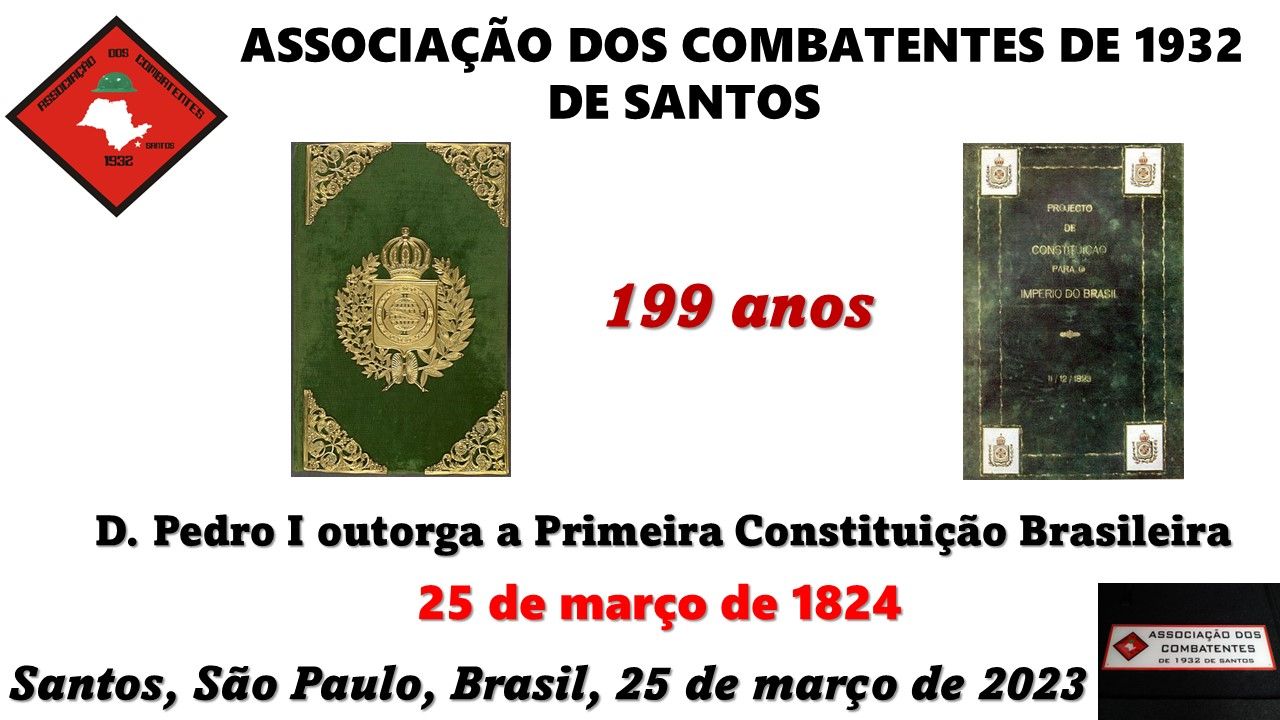 D. Pedro I Outorga a 1ª Constituição Brasileira